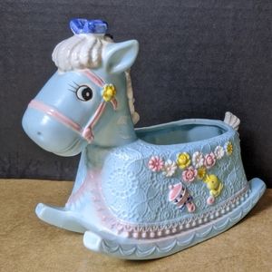 Vintage Napco Rocking Horse Planter #9940